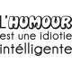Stickers citation sur L'humour