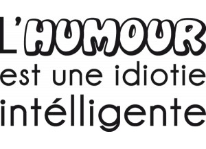 Stickers citation sur L'humour
