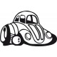 stickers Coccinelle WW humoristique