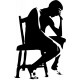 stickers Le penseur