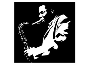 Stickers Saxophoniste