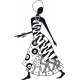 stickers Danseuse africaine