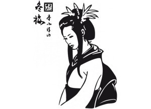 stickers Geisha