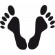 stickers Empreintes de pieds