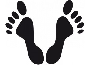stickers Empreintes de pieds