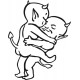 stickers L'amour des petits diables