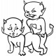 stickers Levrette des petits diables 