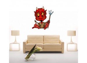 Stickers Diable rouge