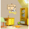 stickers Crane de pirate et pancarte