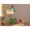 stickers Perroquet et pancarte