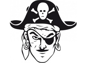 stickers Pirate borgne