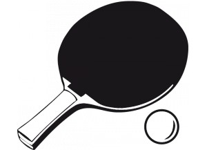stickers Raquette de ping pong