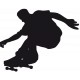 stickers Silhouette de skate
