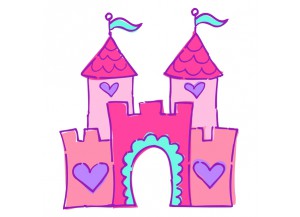 stickers Chateau rose