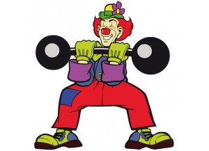 stickers Clown sportif