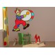 Stickers Clown musicien