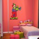 Stickers Clown trompétiste