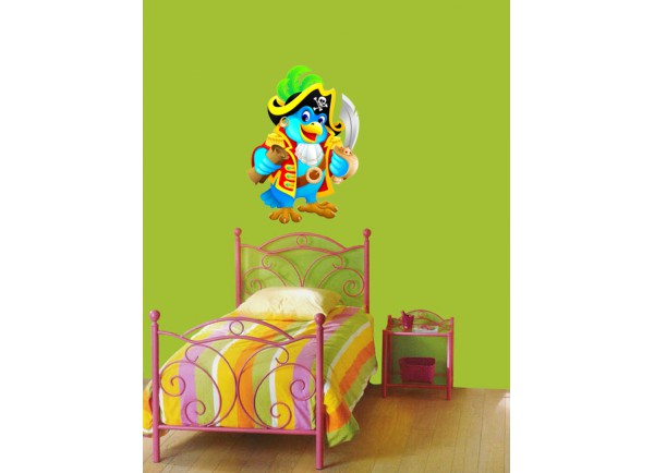 stickers Perroquet pirate