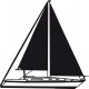 stickers Voilier de plaisance