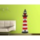 Stickers Phare rouge et blanc