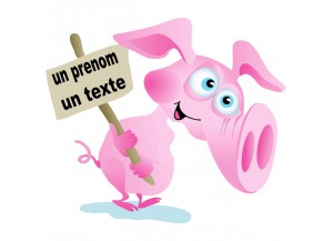 Stickers Cochon et pancarte