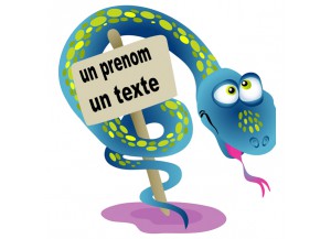 Stickers Serpent et pancarte