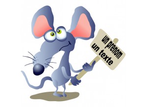 Stickers Souris et pancarte