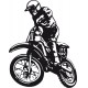 stickers Moto cross et pilote