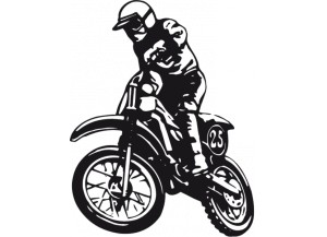 stickers Moto cross et pilote