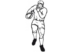 stickers Rugbyman