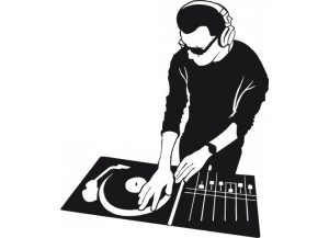 stickers Disc jockey