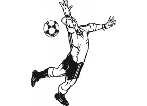 stickers Drible de footballeur