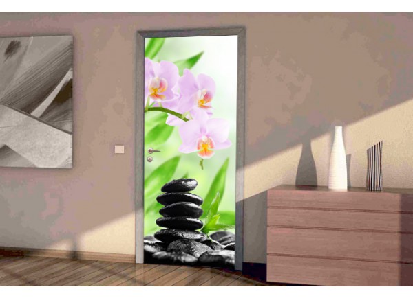 stickers pour porte ambiance zen