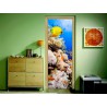 Stickers pour porte Les poissons tropicaux