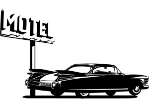 stickers cadillac et motel