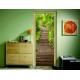 Stickers pour porte Escalier dans la nature