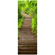 stickers pour porte escalier dans la nature