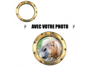 Stickers hublot avec votre photo petit format