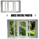 Stickers fenetre avec votre photo petit format