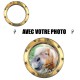 Sticker trompe l'oeil hublot avec votre photo