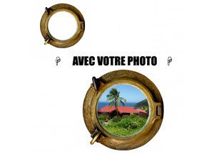 Stickers hublot avec votre photo moyen format