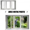 Stickers fenetre avec votre photo petit format
