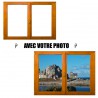 Stickers fenetre avec votre photo petit format
