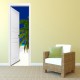 Stickers trompe l'oeil porte Plage et sable blanc