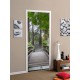 Stickers pour porte Pont en foret