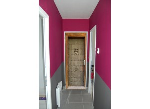 Stickers trompe l oeil porte de chateau 