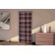 Stickers pour porte Effet tissu