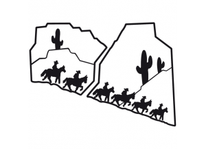 Stickers paysage western