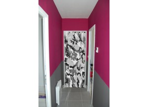 Stickers pour porte avec effet camouflage