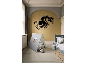 Stickers Cheval d'obstacle et fer